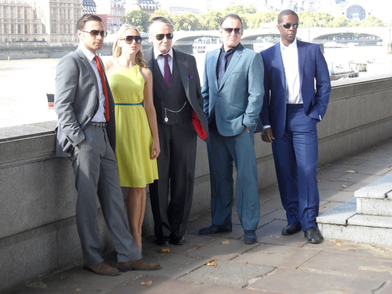 The cast of Hustle in eyewear from Eye Opticians